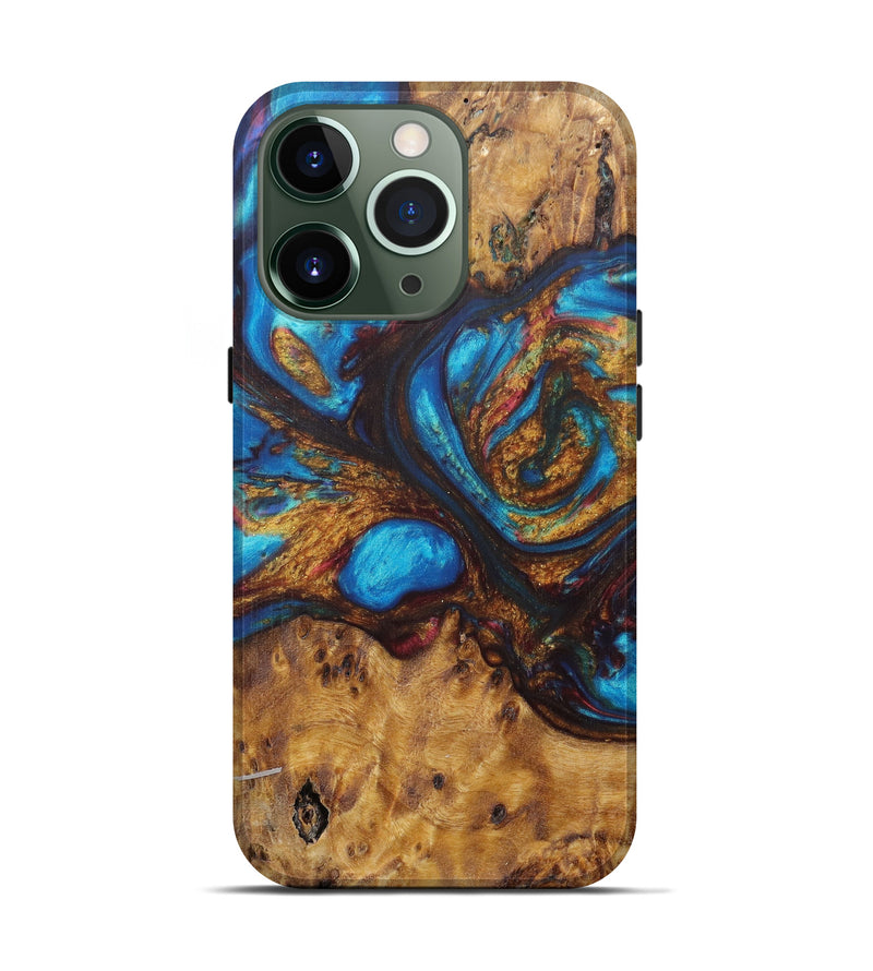 iPhone 13 Pro Wood+Resin Live Edge Phone Case - Devondra (Artist Pick, 606745)