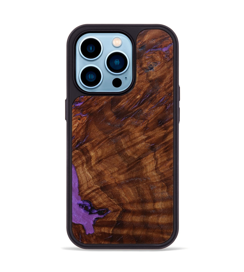 iPhone 14 Pro Burl Wood Phone Case - Mickey (Wood Burl, 643585)