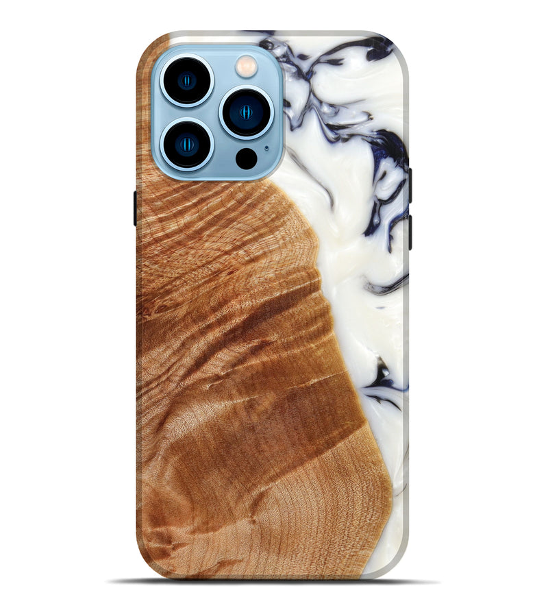 iPhone 14 Pro Max Wood+Resin Live Edge Phone Case - Willie (Artist Pick, 639121)