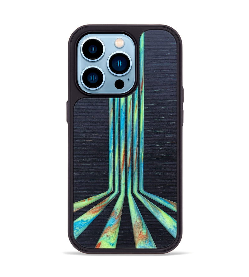 iPhone 14 Pro Wood+Resin Phone Case - Cheyanne (Retro, 634790)