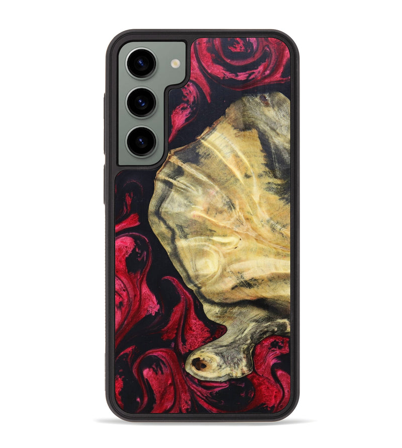 Galaxy S23 Plus Wood+Resin Phone Case - Taurean (Red, 625582)
