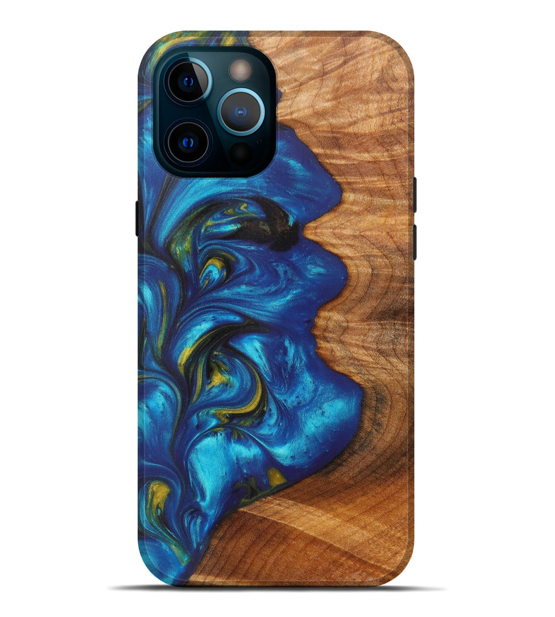 iPhone 12 Pro Max Wood+Resin Live Edge Phone Case - Randell (Artist Pick, 611148)