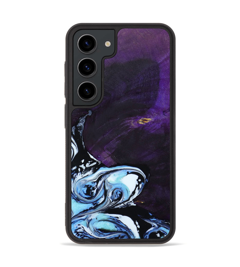 Galaxy S23 Wood+Resin Phone Case - Arlo (Black & White, 646062)