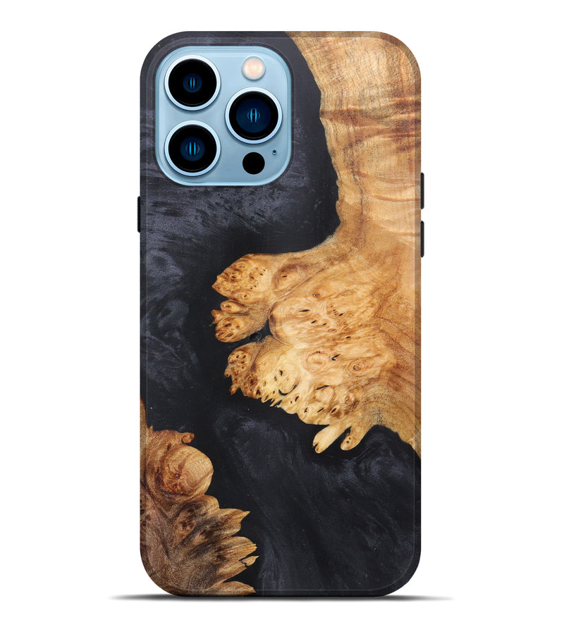 iPhone 14 Pro Max Wood+Resin Live Edge Phone Case - Austin (Artist Pick, 611183)