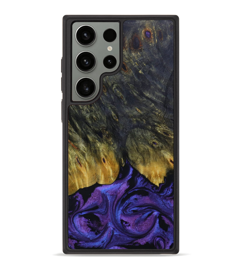Galaxy S23 Ultra Wood+Resin Phone Case - Joaquin (Purple, 644614)