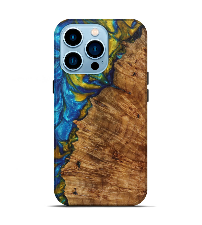 iPhone 14 Pro Wood+Resin Live Edge Phone Case - Braedon (Artist Pick, 616899)