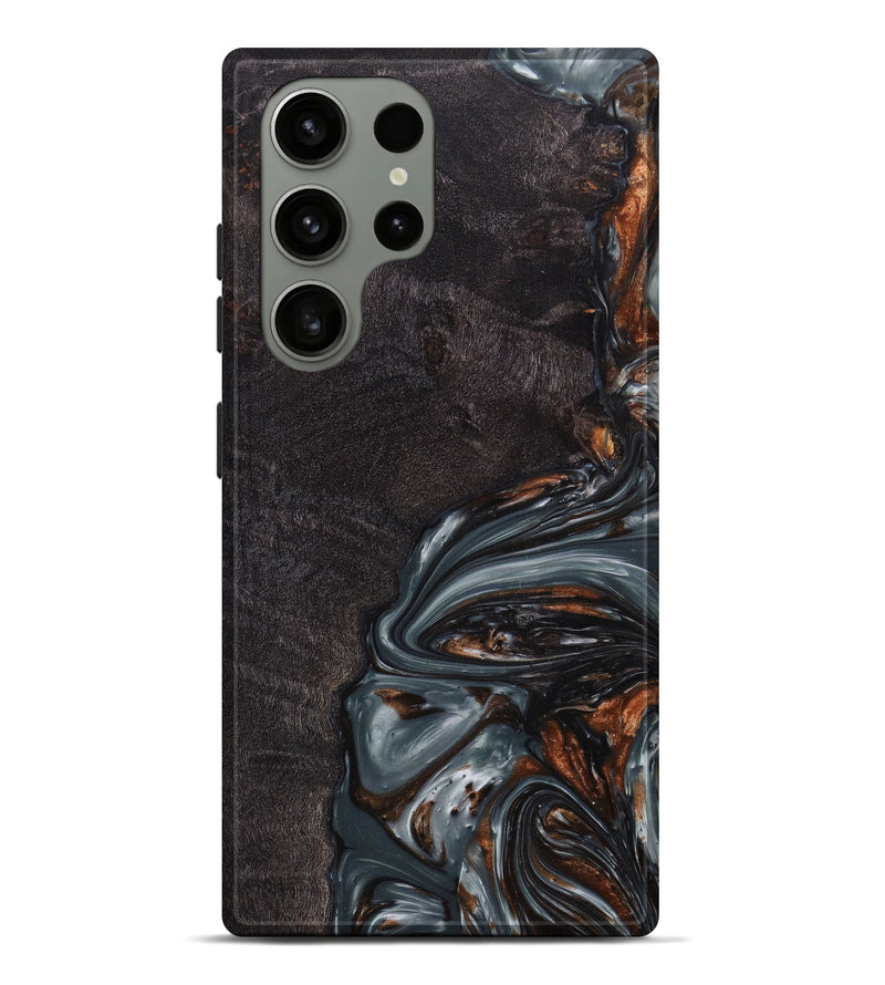 Galaxy S23 Ultra Wood+Resin Live Edge Phone Case - Linda (Metallic, 623912)