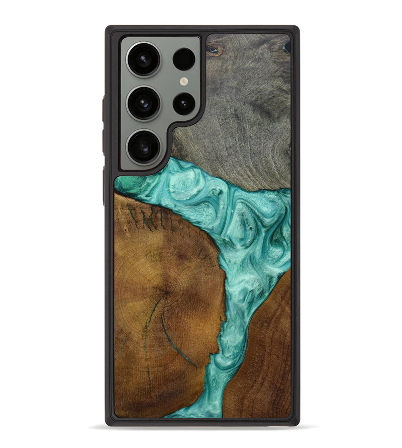 Galaxy S23 Ultra Wood+Resin Phone Case - Christopher (Mosaic, 646538)
