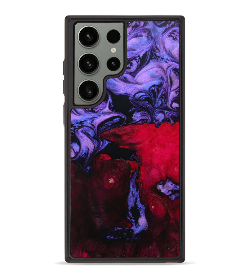 Galaxy S23 Ultra Wood+Resin Phone Case - Paola (Purple, 642632)