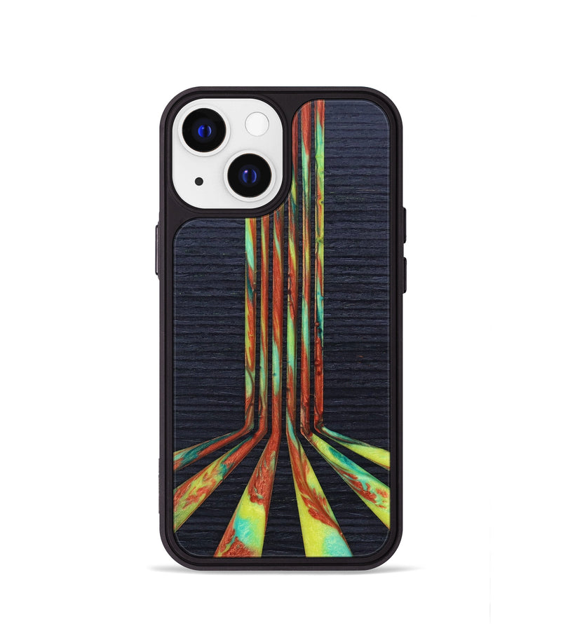 iPhone 13 mini Wood+Resin Phone Case - Ainsley (Retro, 634795)