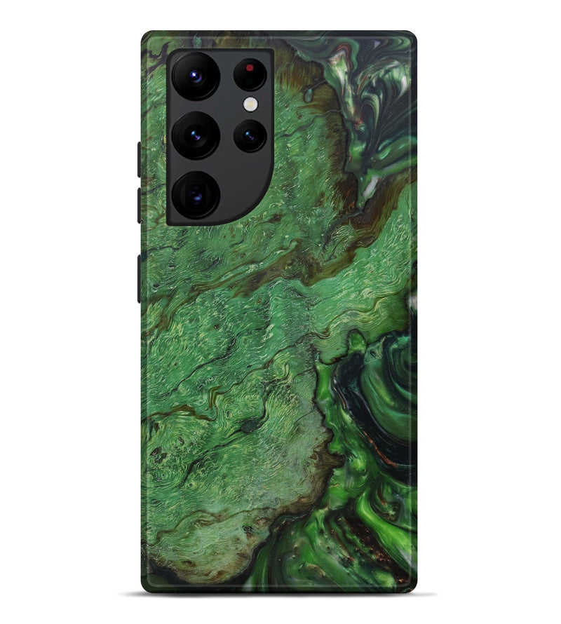 Galaxy S22 Ultra Wood+Resin Live Edge Phone Case - Alta (Green, 641744)