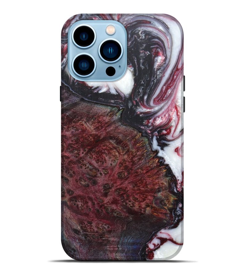 iPhone 14 Pro Max Wood+Resin Live Edge Phone Case - Lily (Artist Pick, 607280)