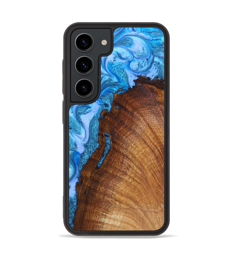 Galaxy S23 Wood+Resin Phone Case - Francis (Blue, 629485)