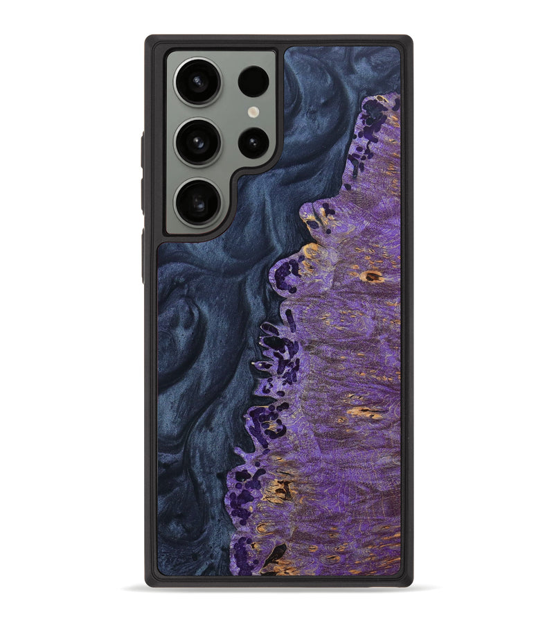 Galaxy S23 Ultra Wood+Resin Phone Case - Madonna (Black & White, 630966)