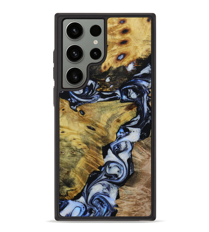 Galaxy S23 Ultra Wood+Resin Phone Case - Sade (Mosaic, 648540)
