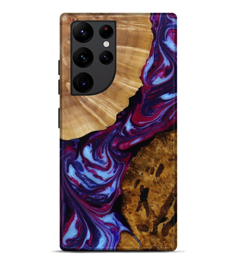 Galaxy S22 Ultra Wood+Resin Live Edge Phone Case - Maddox (Artist Pick, 647247)