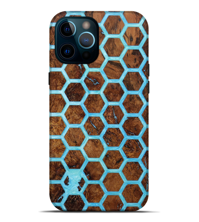 iPhone 12 Pro Max Wood+Resin Live Edge Phone Case - Kehlani (Pattern, 645800)