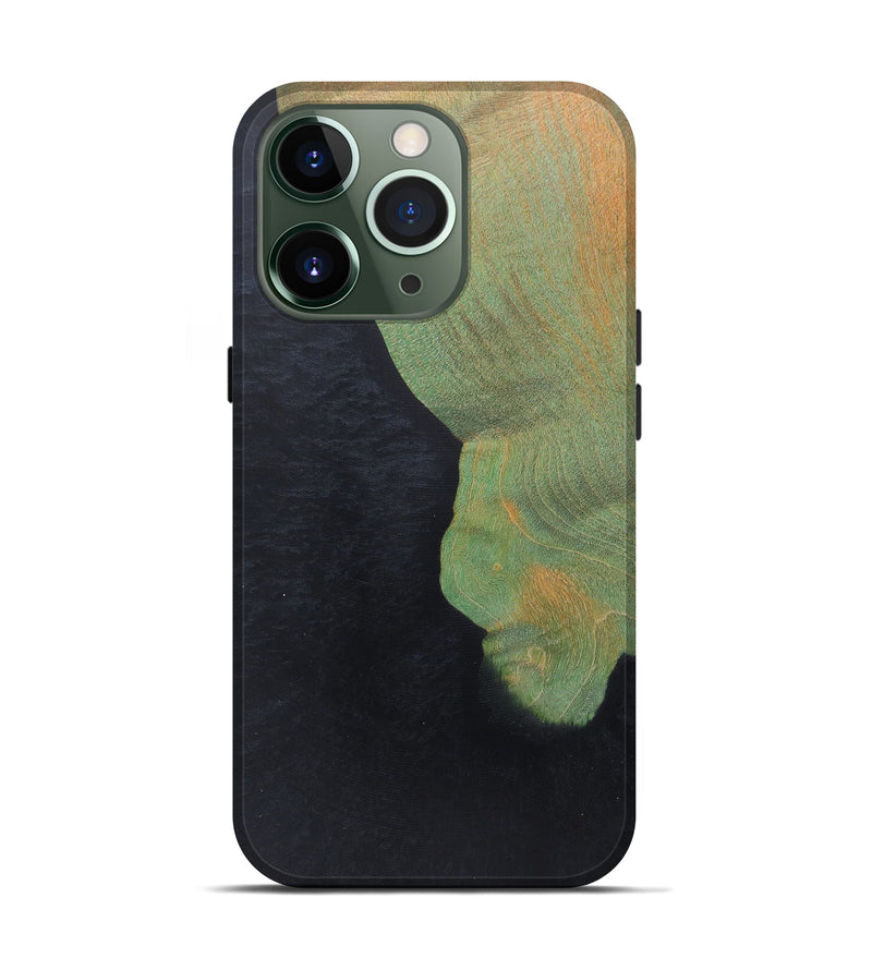 iPhone 13 Pro Wood+Resin Live Edge Phone Case - Jules (Pure Black, 590693)