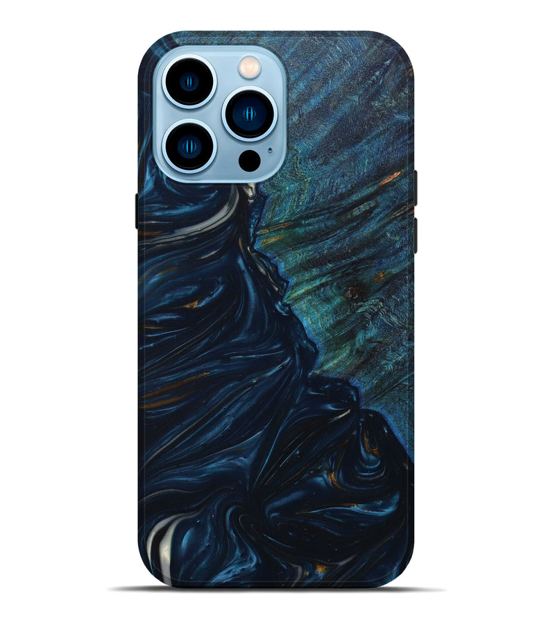 iPhone 14 Pro Max Wood+Resin Live Edge Phone Case - Hailee (Artist Pick, 633544)