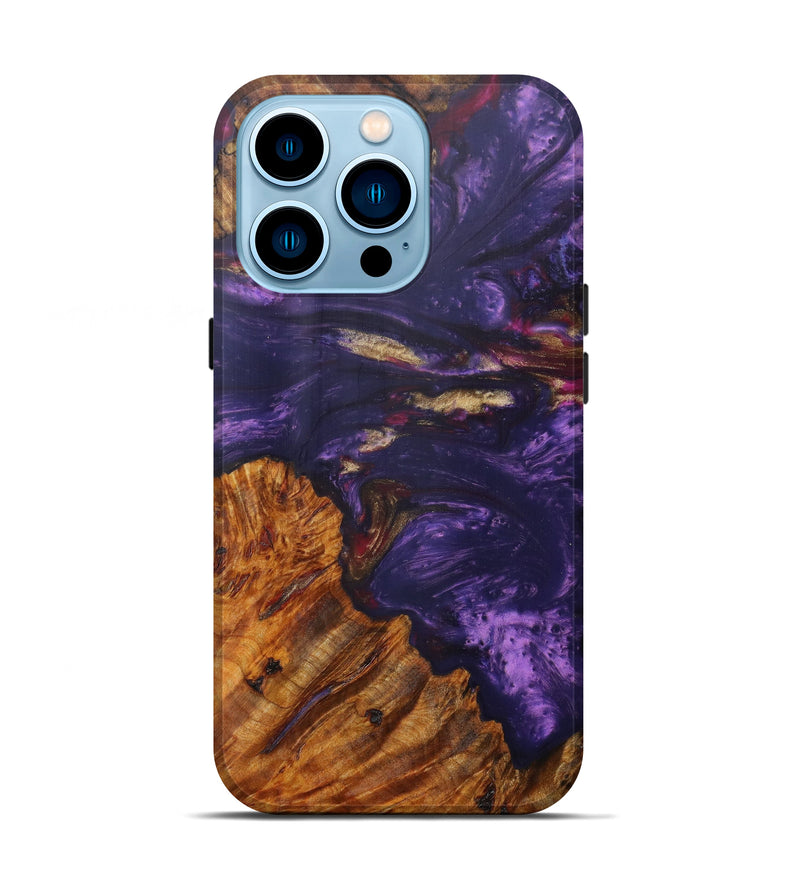 iPhone 14 Pro Wood+Resin Live Edge Phone Case - Camella (Artist Pick, 607274)
