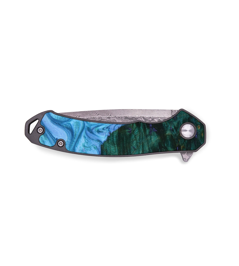 EDC Wood+Resin Pocket Knife - Myrtle (Artist Pick, 647286)