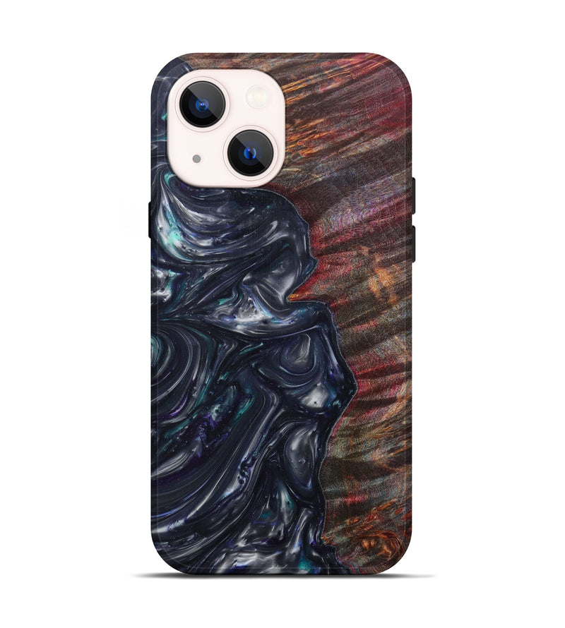 iPhone 13 Wood+Resin Live Edge Phone Case - Larkin (Metallic, 597288)