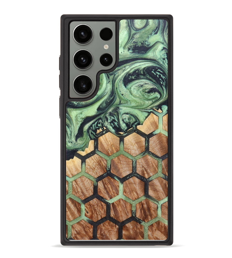 Galaxy S23 Ultra Wood+Resin Phone Case - Luann (Pattern, 624588)