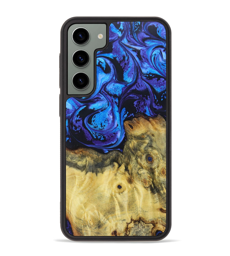 Galaxy S23 Plus Wood+Resin Phone Case - Riya (Purple, 628491)