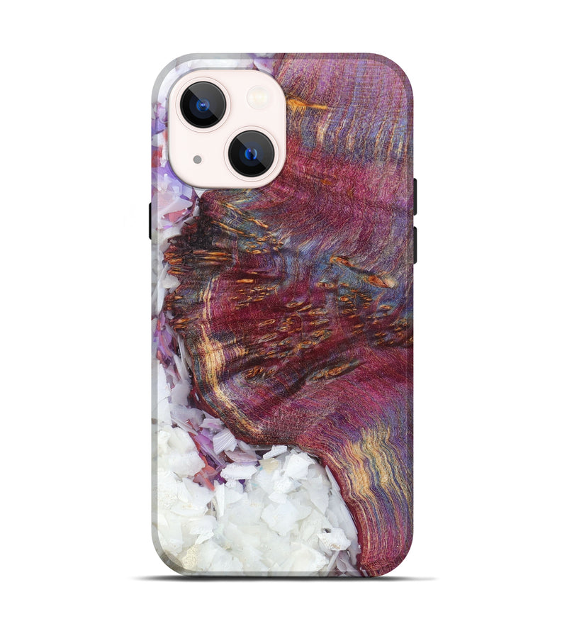 iPhone 13 Wood+Resin Live Edge Phone Case - Zbigniew (Confetti, 604253)