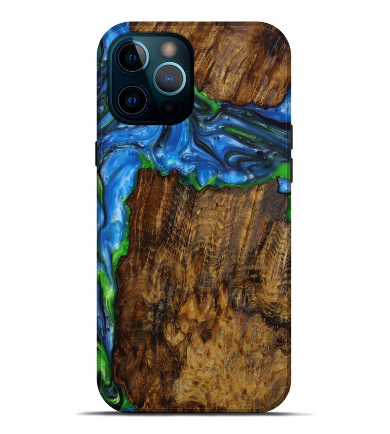 iPhone 12 Pro Max Wood+Resin Live Edge Phone Case - Henry (Artist Pick, 645653)