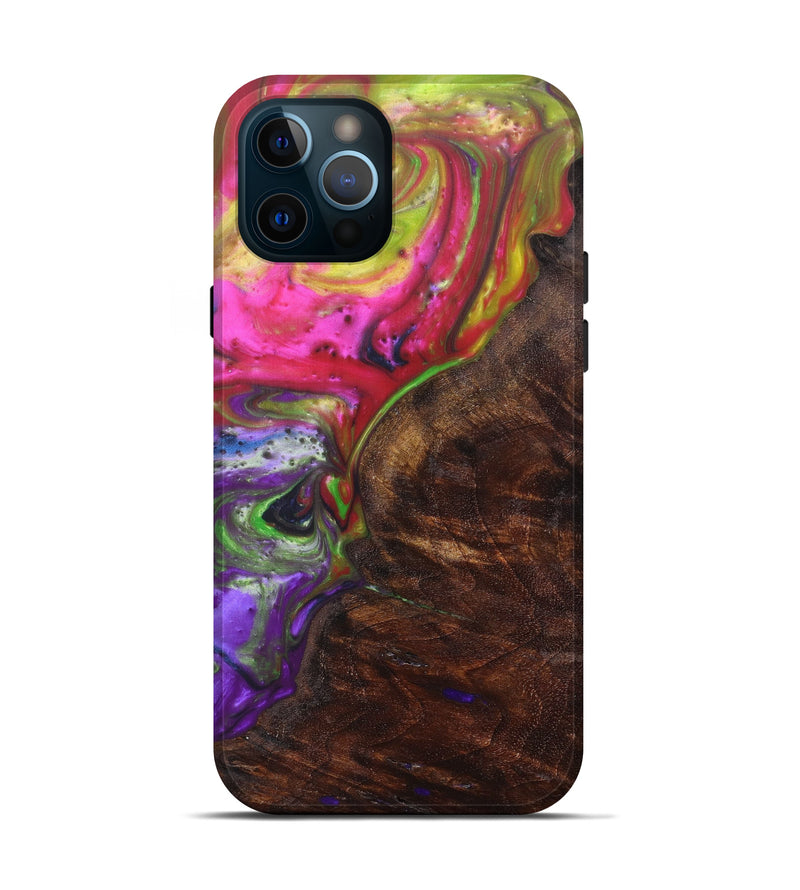 iPhone 12 Pro Wood+Resin Live Edge Phone Case - Izuru (Purple, 608574)