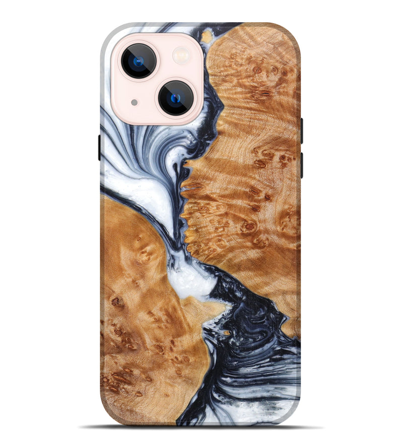 iPhone 14 Plus Wood+Resin Live Edge Phone Case - Ryan (Artist Pick, 616969)