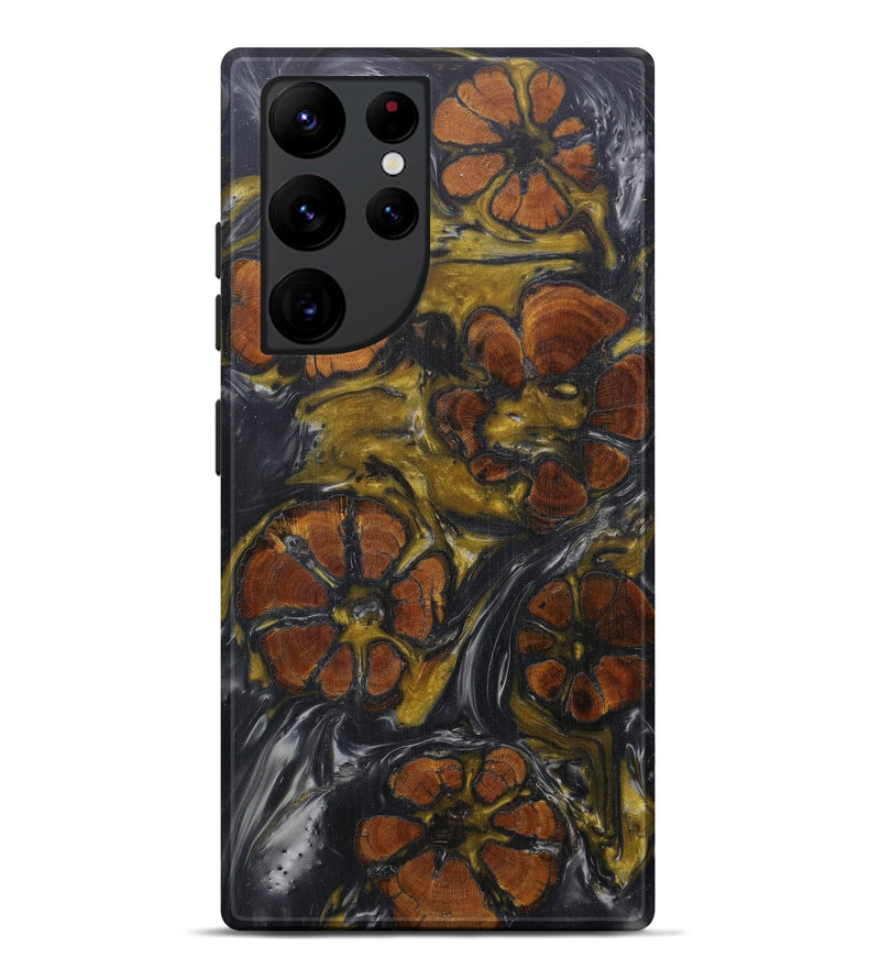 Galaxy S22 Ultra Wood+Resin Live Edge Phone Case - Sharone (Metallic, 594829)