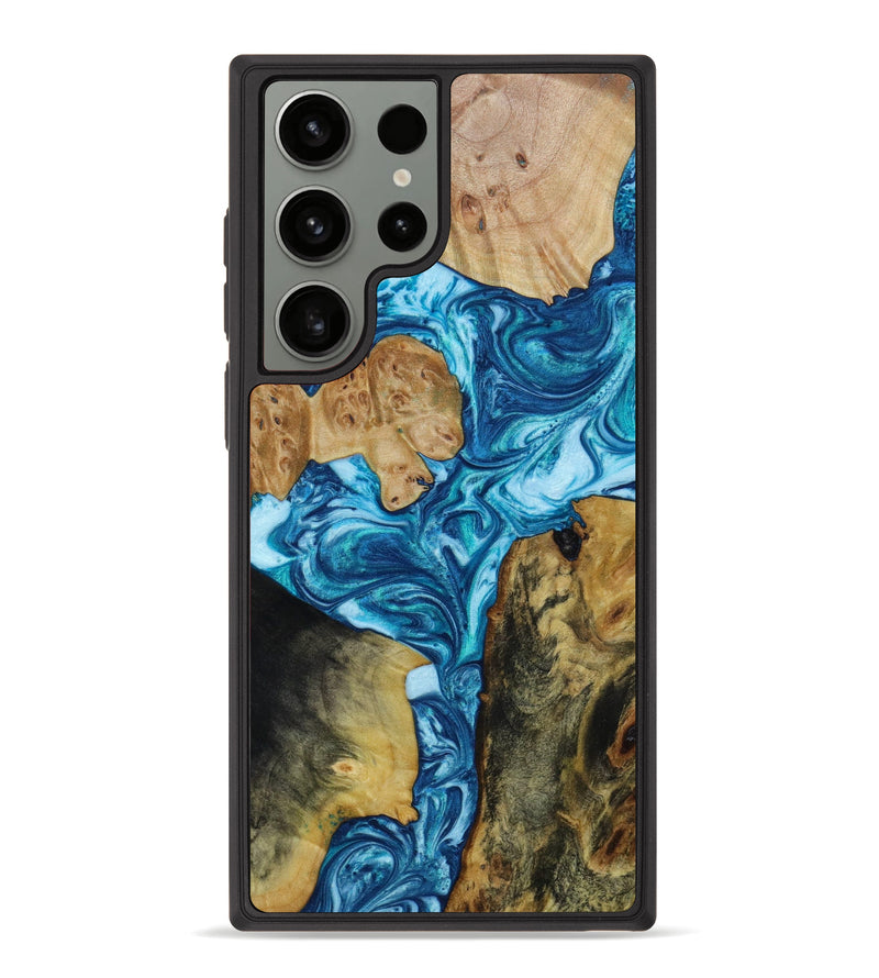 Galaxy S23 Ultra Wood+Resin Phone Case - Christie (Mosaic, 647742)