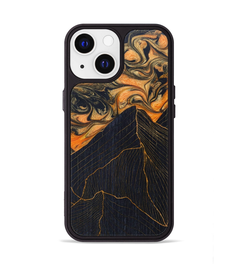 iPhone 13 Wood+Resin Phone Case - Terrell (Lava, 624886)