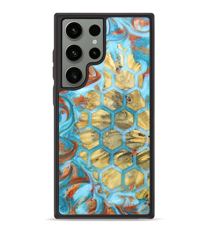 Galaxy S23 Ultra Wood+Resin Phone Case - Ruth (Pattern, 625678)