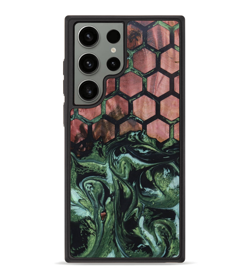 Galaxy S23 Ultra Wood+Resin Phone Case - Cathy (Pattern, 634555)