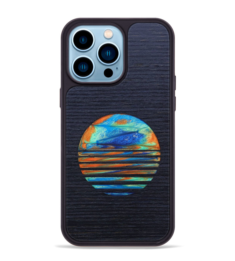 iPhone 14 Pro Max Wood+Resin Phone Case - Alaia (Retro, 634799)