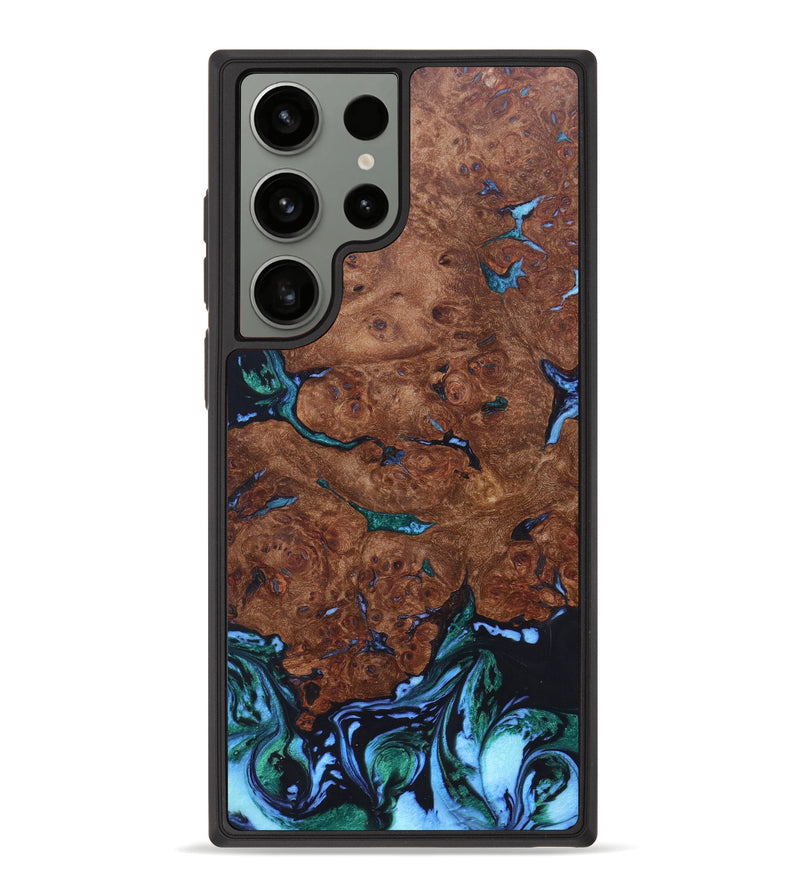 Galaxy S23 Ultra Wood+Resin Phone Case - Gladys (Maple Burl, 628433)