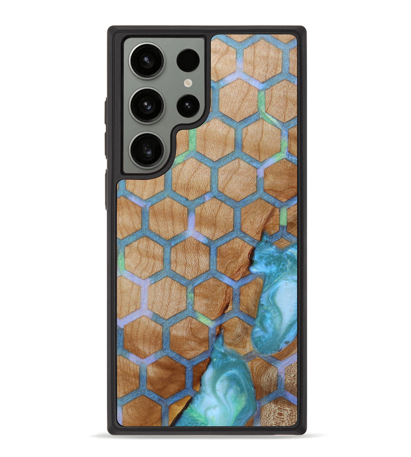 Galaxy S23 Ultra Wood+Resin Phone Case - Katelynn (Pattern, 622705)