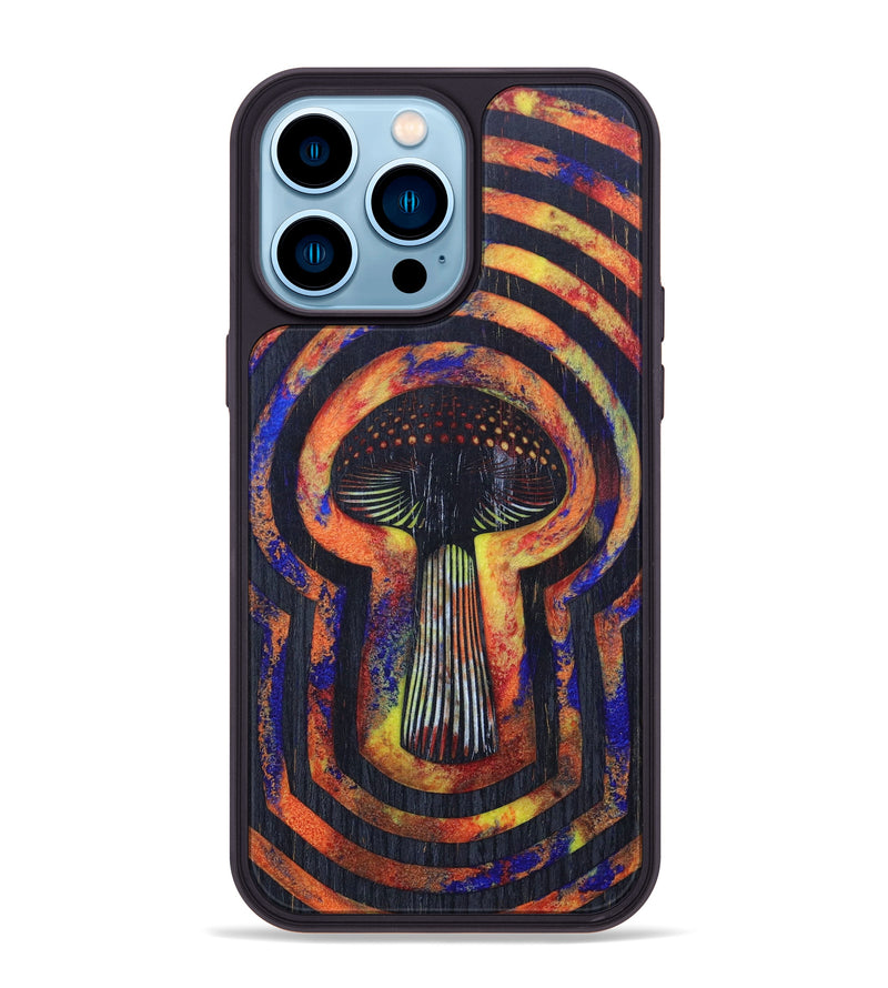 iPhone 14 Pro Max Wood+Resin Phone Case - Edouard (Retro, 634134)