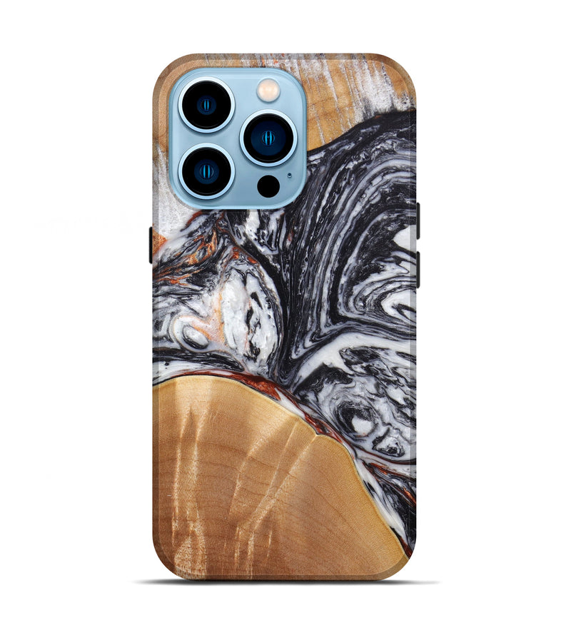 iPhone 14 Pro Wood+Resin Live Edge Phone Case - Liam (Artist Pick, 638146)