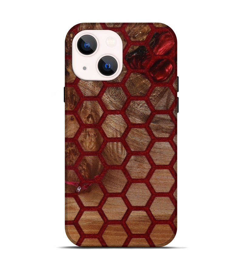 iPhone 14 Wood+Resin Live Edge Phone Case - Romeo (Pattern, 647839)