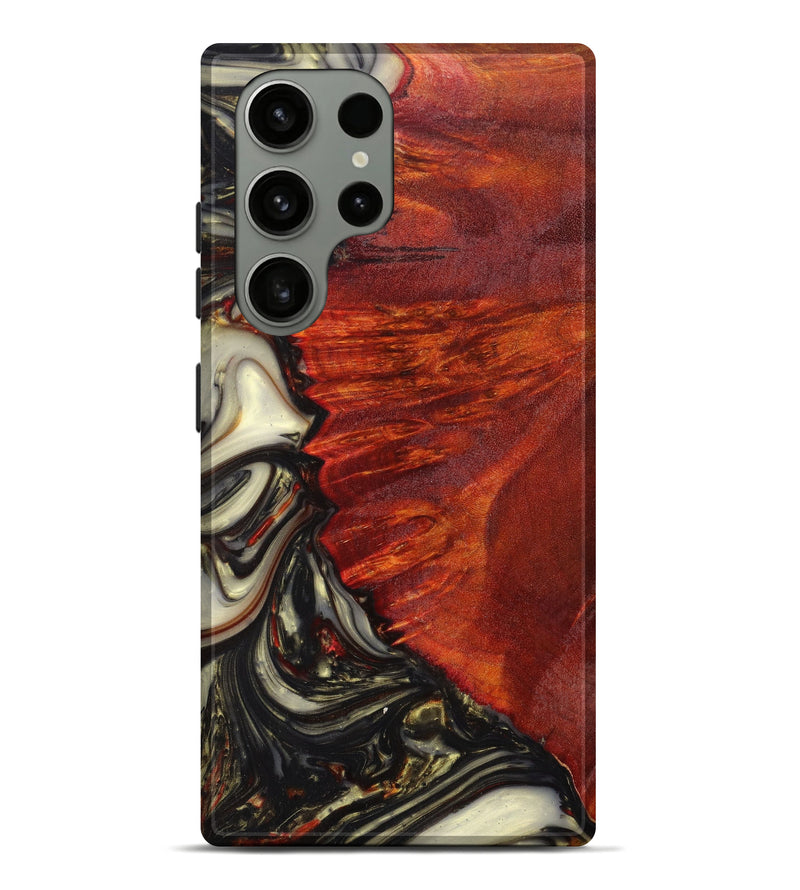 Galaxy S23 Ultra Wood+Resin Live Edge Phone Case - Devyn (Red, 624451)