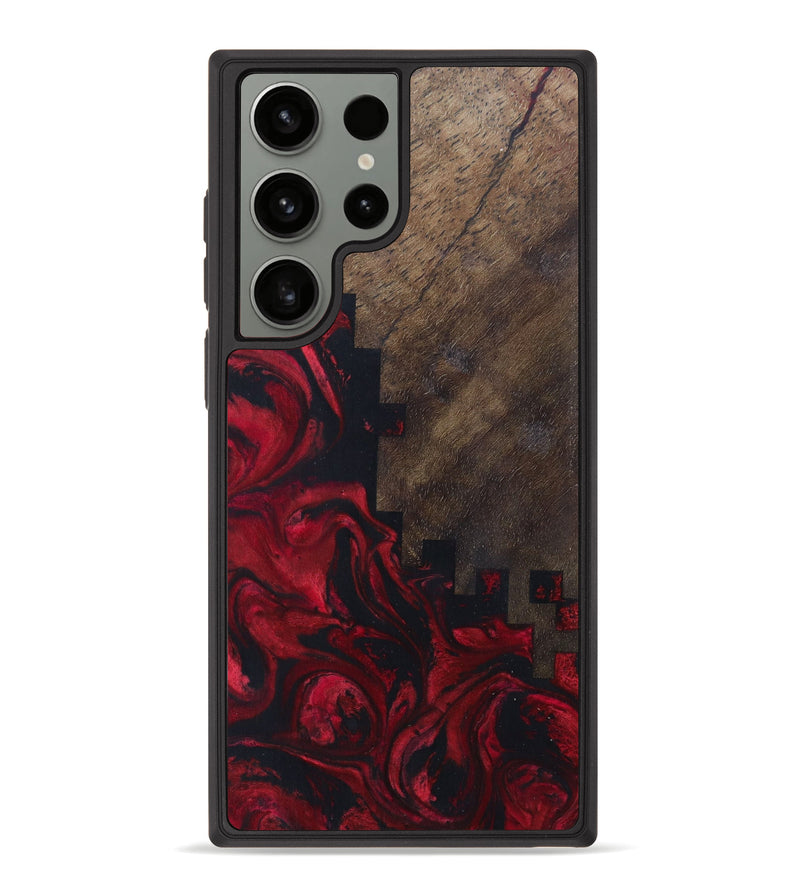 Galaxy S23 Ultra Wood+Resin Phone Case - Belen (Pattern, 621060)