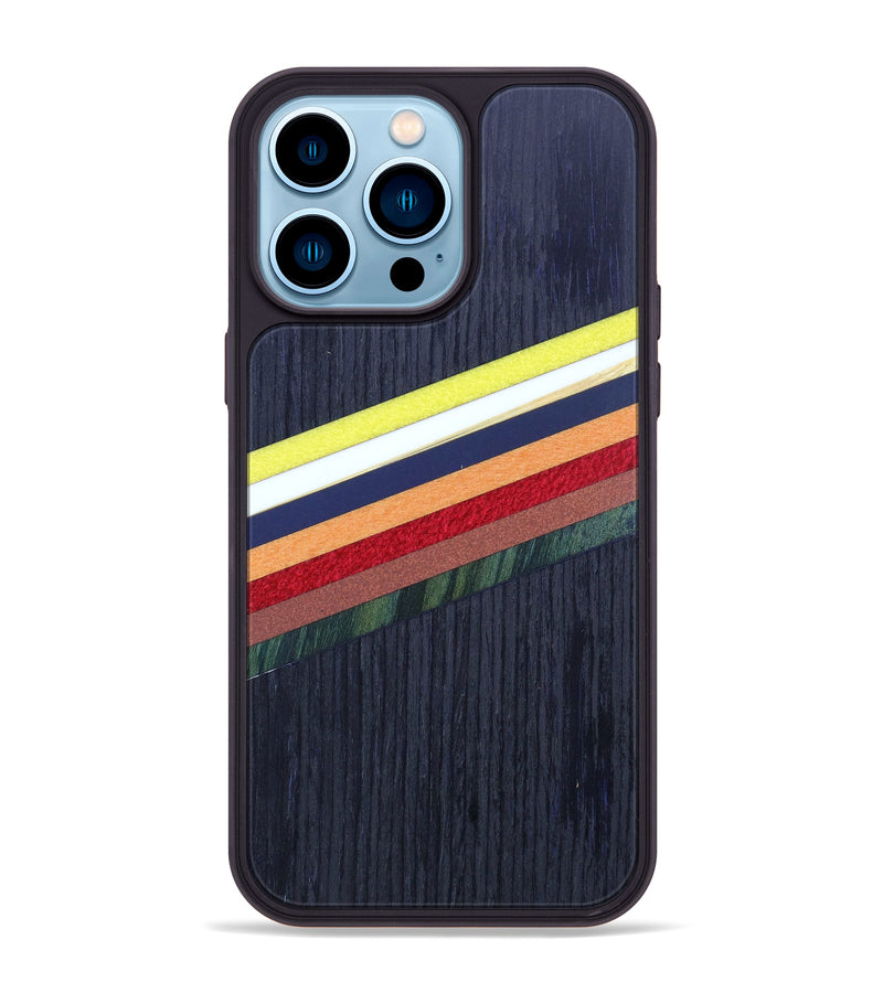 iPhone 14 Pro Max Wood+Resin Phone Case - Elisa (Retro, 634452)