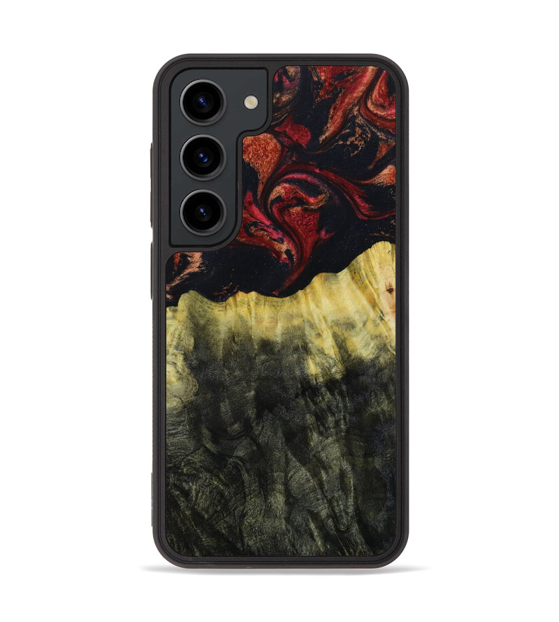Galaxy S23 Wood+Resin Phone Case - Athena (Red, 647160)
