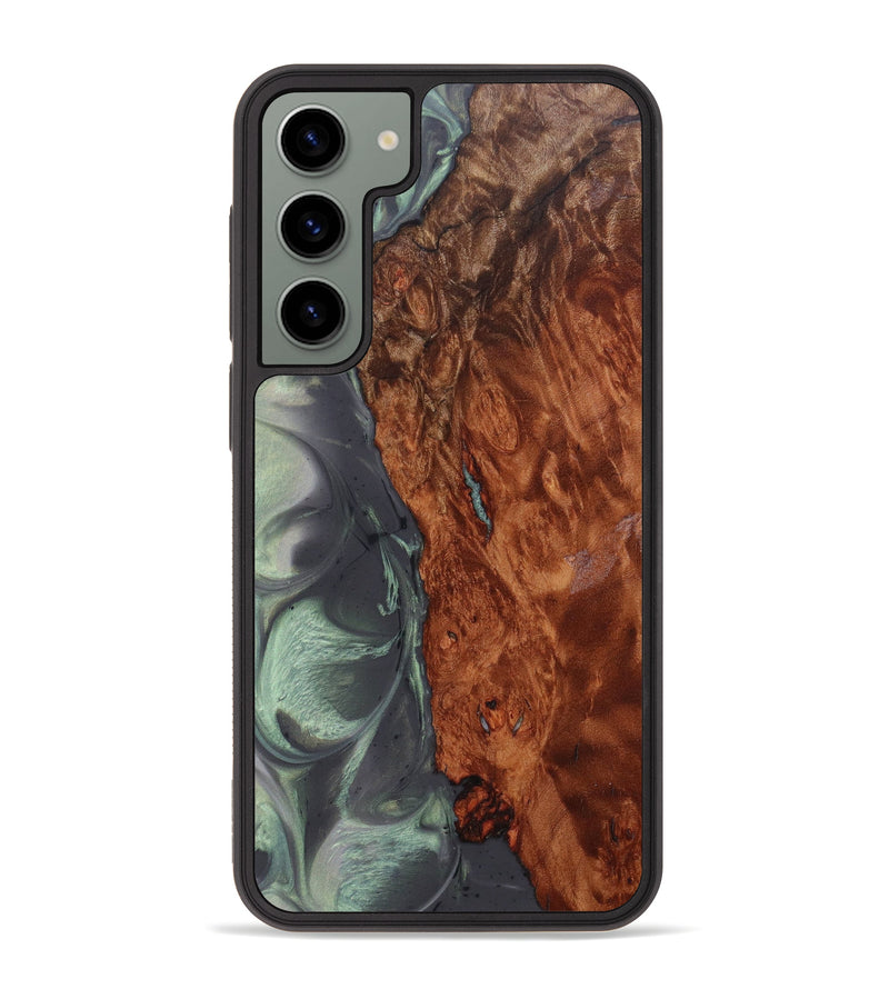 Galaxy S23 Plus Wood+Resin Phone Case - Vick (Green, 633388)