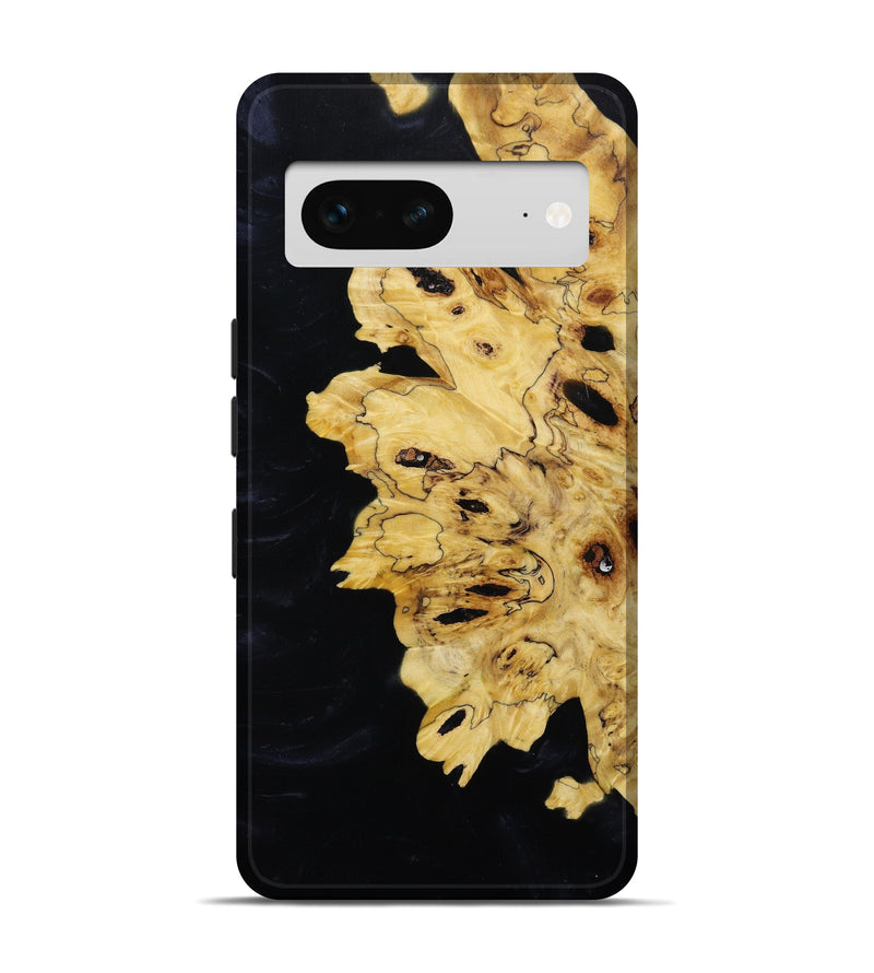 Pixel 7 Wood+Resin Live Edge Phone Case - Roxanne (Black & White, 642688)
