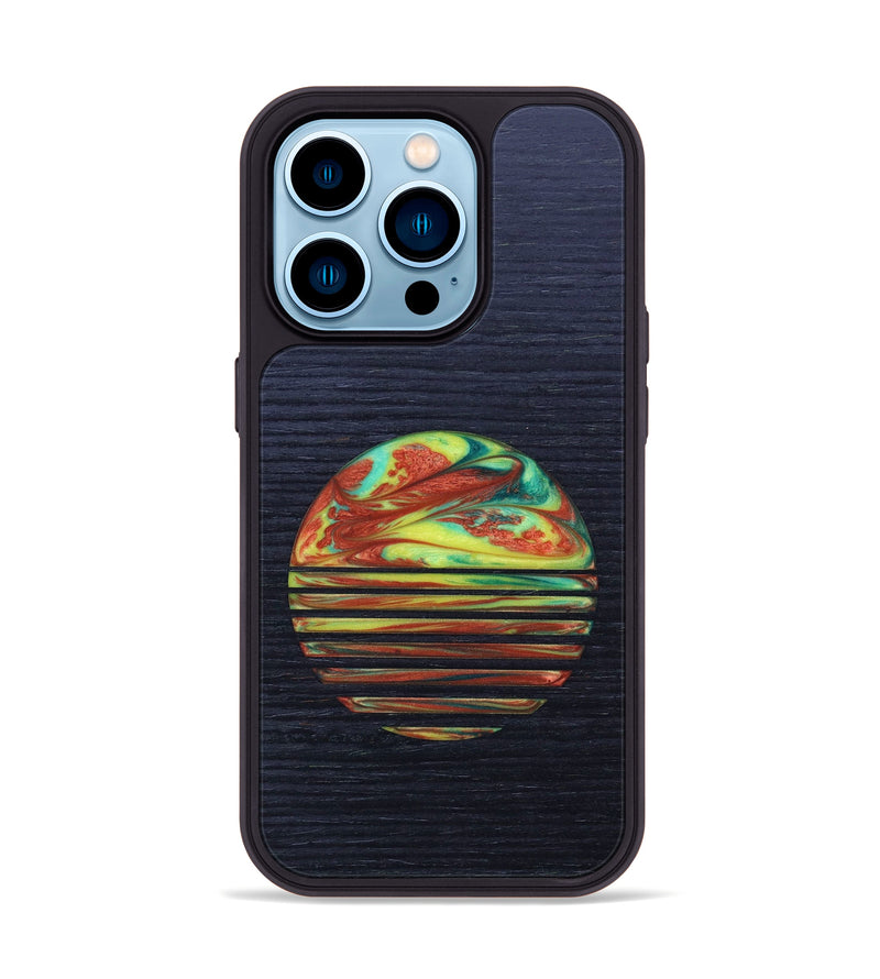 iPhone 14 Pro Wood+Resin Phone Case - Jodi (Retro, 634764)